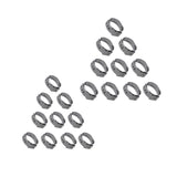 Maxbell 20 Pieces Steel Single Ear Hydraulic Hose Clamps  19.4-22.6mm 20.3-23.5mm