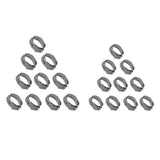 Maxbell 20 Pieces Steel Single Ear Hydraulic Hose Clamps  19.4-22.6mm 20.3-23.5mm