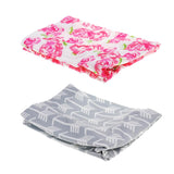 Maxbell 2Pcs Stretchy Changing Pad Covers Fitted Crib Sheets For Kids Girls Boys