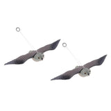 Maxbell 2Pcs Realistic Flying Bird Hawk Decoy Pigeon Scarecrow Garden Hunting Scarer