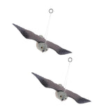Maxbell 2Pcs Realistic Flying Bird Hawk Decoy Pigeon Scarecrow Garden Hunting Scarer