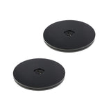 Maxbell 2Pcs 6'' Black Turntable Acrylic Rotating Display Stand for Watches Jewelry