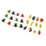 Maxbell 24pcs Plastic Marine Animals Fish & Turtle Models KidsToy Party Bag Fillers