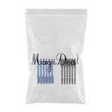Maxbell 12Pcs Tattoo Pen Tattoo Skin Marker Marking Scribe Pen Fine Tip Black & Blue