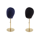 Maxbell 2PCS Suede Cork Mannequin Head Hat Rack Cap Wig Toupee Holder Display Stand