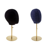 Maxbell 2PCS Suede Cork Mannequin Head Hat Rack Cap Wig Toupee Holder Display Stand