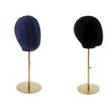 Maxbell 2PCS Suede Cork Mannequin Head Hat Rack Cap Wig Toupee Holder Display Stand