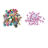 Maxbell 150Pcs Flamingo & Landscape Wooden Buttons Handmade for Sewing Scrapbooking