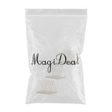 Maxbell 3pcs Metal Desk Book Holder Modern Minimalist Bookshelf for Home Office Gold