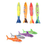 Maxbell 8Pcs Colorful Diving Sticks Kids Swimming Underwater Toy Gift Shark Torpedo