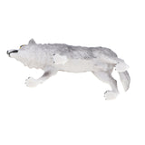 Maxbell 2x Plastic Animal Model Figurines for Kids Gift Home Decor - Grey Wolves