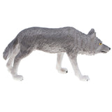Maxbell 2x Plastic Animal Model Figurines for Kids Gift Home Decor - Grey Wolves