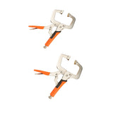 Maxbell C Clamp Vise Grip Locking Regular Tip Multi Pincers Tongs Forceps 6/11 Inch