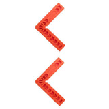 Maxbell 90 Deg L Shape Square Right Angle Clamps Corner Clamping Ruler Plastic 2 Pcs