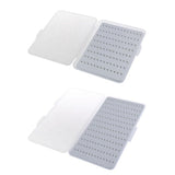 Maxbell 2pcs Fly Fishing Box Super Slim Waterproof Fishing Flies Lure Box 2 Size