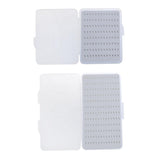 Maxbell 2pcs Fly Fishing Box Super Slim Waterproof Fishing Flies Lure Box 2 Size