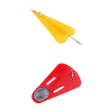 Maxbell 2pcs Trolling Diving Board with Lead Sinker Fishing Diver Board Yellow Red