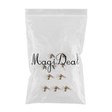Maxbell 10pcs Bumble Bee Nymph Trout Flies Fly Fishing Hook Bionic Bee Insect Baits
