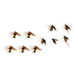 Maxbell 10pcs Bumble Bee Nymph Trout Flies Fly Fishing Hook Bionic Bee Insect Baits