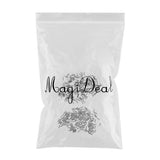 Maxbell 400 Pieces Single Barrel Copper Crimp Sleeves Fishing Crimps for Rig Making