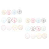 Maxbell 2 set of 24pcs Numbered Fractions Circles Math Chips Mathematics Number Toy