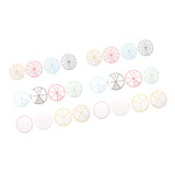 Maxbell 2 set of 24pcs Numbered Fractions Circles Math Chips Mathematics Number Toy