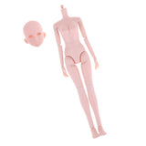 Maxbell Doll Head Sculpt & Nude Doll Female Ball-Jointed Doll Body Parts for 1/4 Bjd