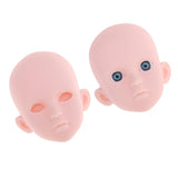 Maxbell 2 Pieces 1/4 Female Bjd Doll Head Sculpt Ball-Jointed Doll Body Parts