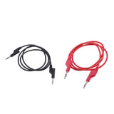 Maxbell 2Pieces 4mm Stackable Banana Plug Wire Soft Silicone Test Cable Lead