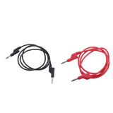 Maxbell 2Pieces 4mm Stackable Banana Plug Wire Soft Silicone Test Cable Lead