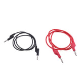 Maxbell 2Pieces 4mm Stackable Banana Plug Wire Soft Silicone Test Cable Lead