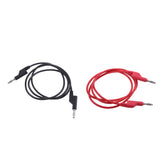 Maxbell 2Pieces 4mm Stackable Banana Plug Wire Soft Silicone Test Cable Lead