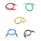Maxbell 5Pieces 4mm Stackable Banana Plug Wire Soft Silicone Test Cable Lead