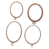 Maxbell 4pcs Plastic Oval Cross Stitch Hoops Needlework Embroidery Sewing Hoops