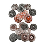 Maxbell 20cs Mixed Wooden 4 Holes Painted Sewing Buttons Craft DIY Scrapbooking