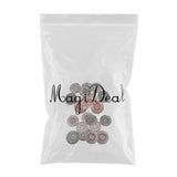 Maxbell 20cs Mixed Wooden 4 Holes Painted Sewing Buttons Craft DIY Scrapbooking