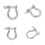 Maxbell 4Pcs Marine Boat Chain Rigging Bow Shackle 304 Stainless Steel 6mm & 8mm