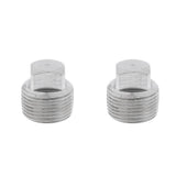 Maxbell 2Pcs Stainless Steel Garboard Drain Plug for Boats Marine 3/4" & 1/2"