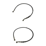 Maxbell 2Pcs Motorcycle ATV Pit Bike Brake Clutch Oil Hose Line Pipe 60cm & 70cm