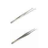Maxbell 2 pcs 30cm Stainless Steel Tweezers Pet Insects Gardening Feeding Tool