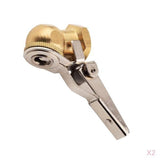 Maxbell 2Pcs 1/4" NPT Ball Foot Air Chuck for Clip, Truck Auto Car Tire Hose Tool