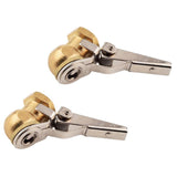 Maxbell 2Pcs 1/4" NPT Ball Foot Air Chuck for Clip, Truck Auto Car Tire Hose Tool