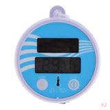 Maxbell 2Pcs Solar Powered Digital Floating Pool Hot Tub Spa Thermometer Temperature