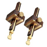 Maxbell 2Pcs Wood Marking Gauge Wood Scribe Mortise With Brass Screw Measuring Tool