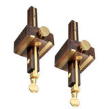 Maxbell 2Pcs Wood Marking Gauge Wood Scribe Mortise With Brass Screw Measuring Tool