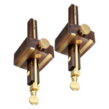 Maxbell 2Pcs Wood Marking Gauge Wood Scribe Mortise With Brass Screw Measuring Tool