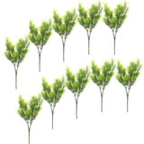 Maxbell 10Pcs 30cm Green Artificial Cedar Tree Home Garden Decoration Conifer Tree