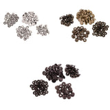 Maxbell 90 Sets Metal Snap Buttons Press Stud Popper Fasteners Sliver Bronze Black