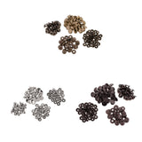 Maxbell 90 Sets Metal Snap Buttons Press Stud Popper Fasteners Sliver Bronze Black
