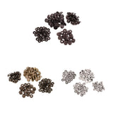 Maxbell 90 Sets Metal Snap Buttons Press Stud Popper Fasteners Sliver Bronze Black